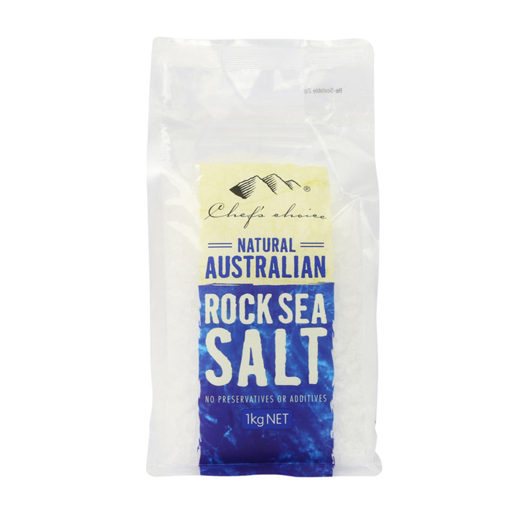 Chef's Choice Natural Australian Rock Sea Salt 1Kg