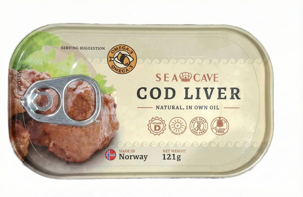 Sea Cave Cod Liver 121g