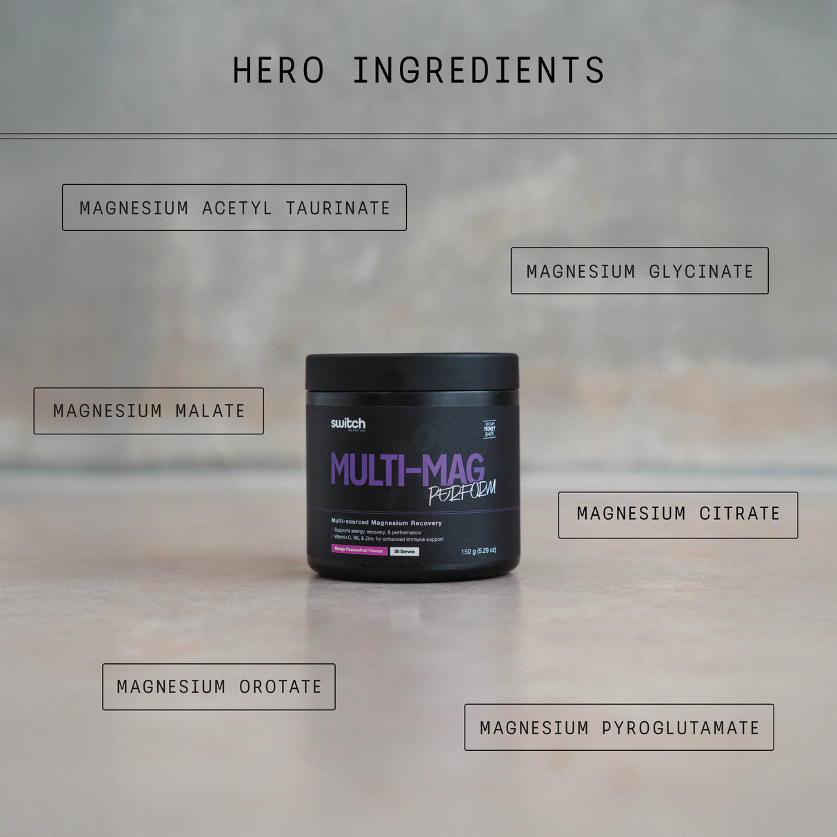 Switch Nutrition Multi-Mag Perform Watermelon 150g