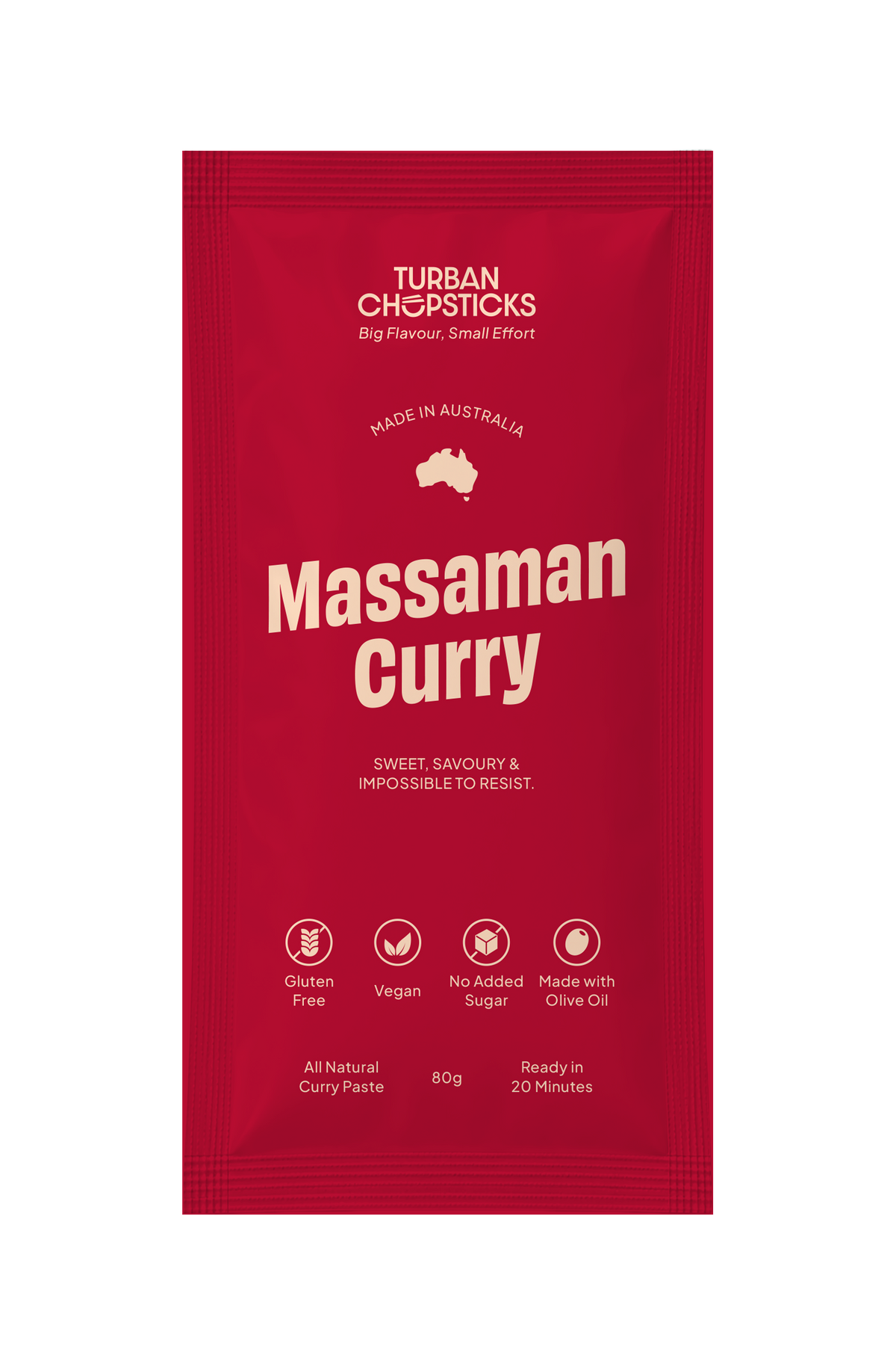 Turban Chopsticks Massaman Curry Paste Sachet 80g
