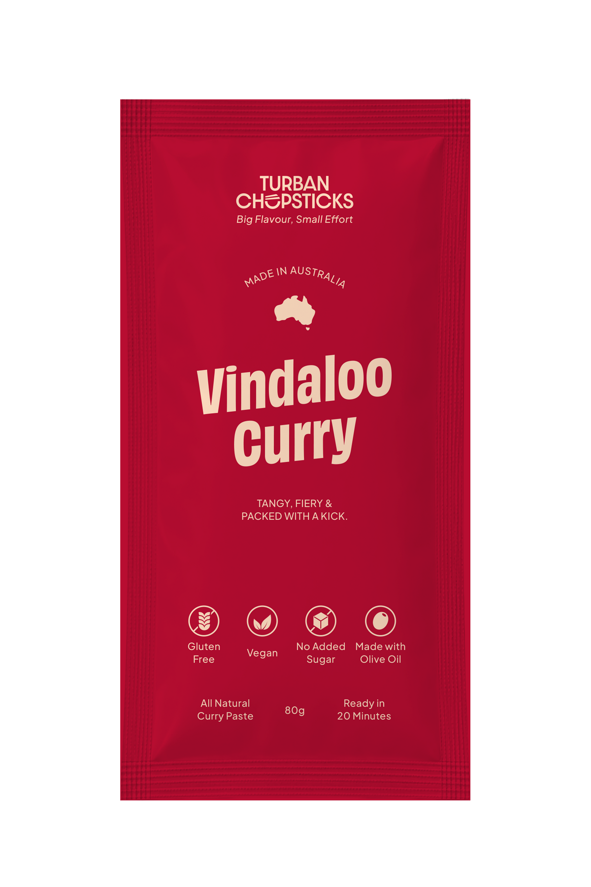 Turban Chopsticks Vindaloo Curry Paste Sachet 80g