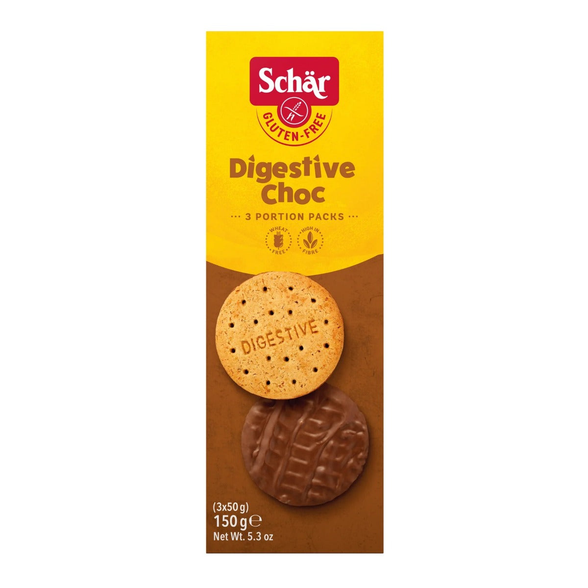 Schar Digestive Chocolate Biscuits 150g