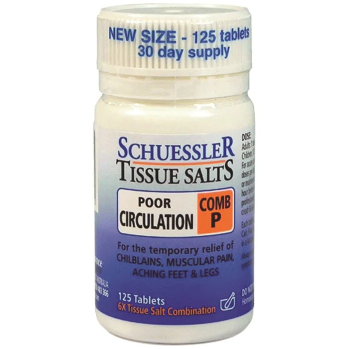 Schuessler Tissue Salts Circulation Comb P 125t