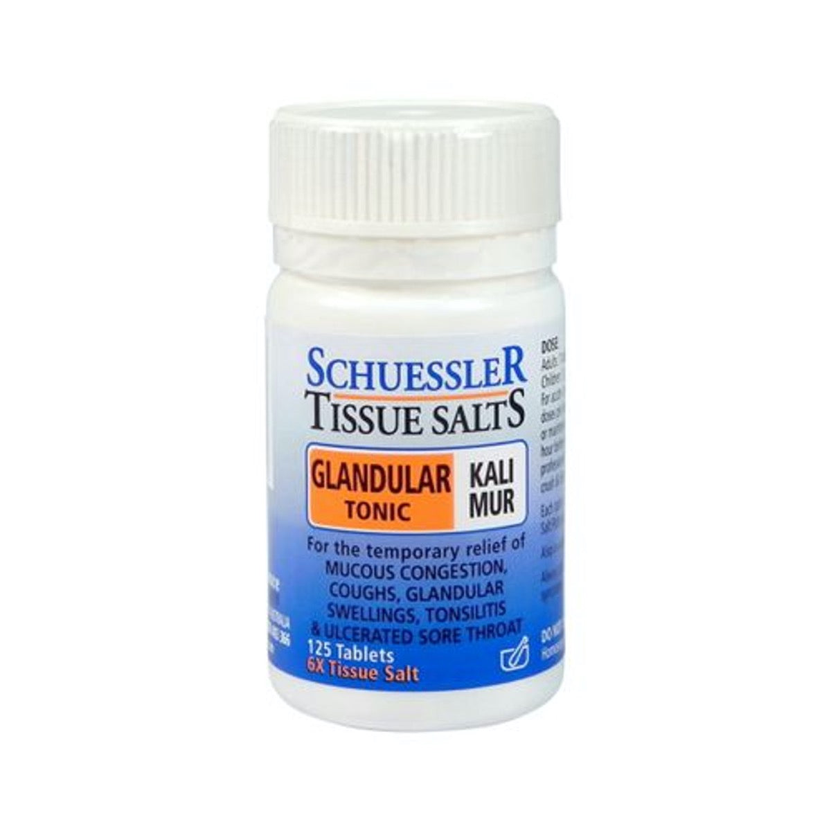 Schuessler Tissue Salts Glandular Tonic Kali Mur 125t