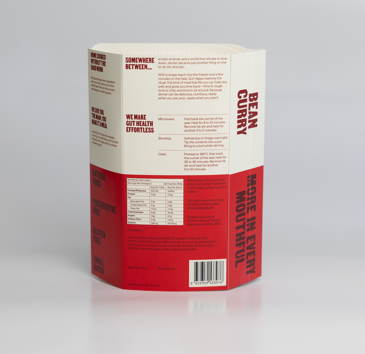 Gut Happy Bean Curry 700g