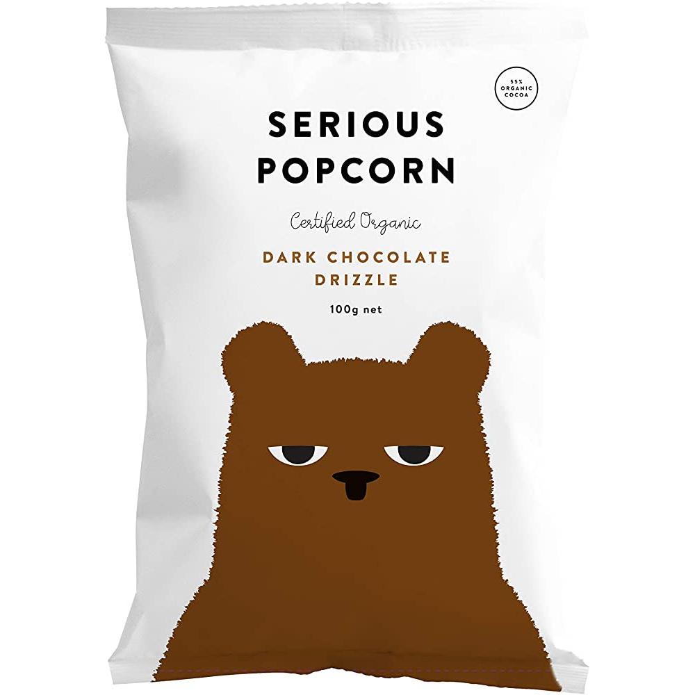 Serious Food Co Popcorn Dark Chocolate Drizzle 100g
