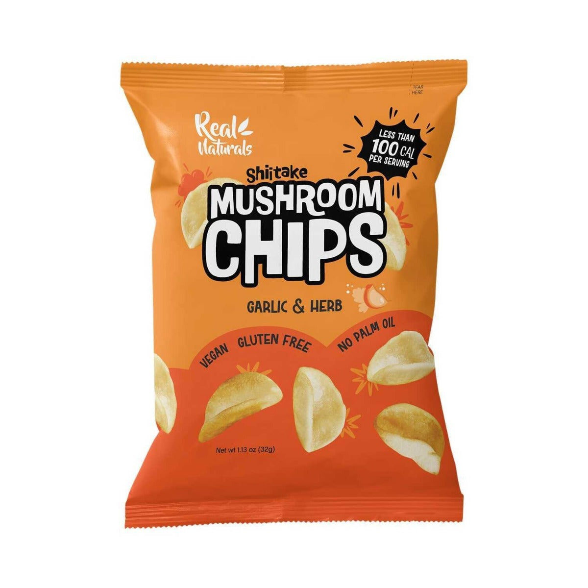 Shiitake Mushroom Chips Garlic & Herb 32g