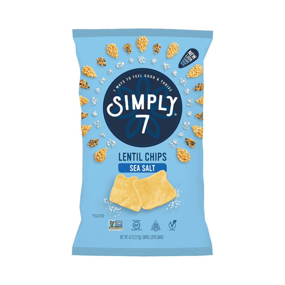 Simply 7 Lentil Sea Salt Chips 113g