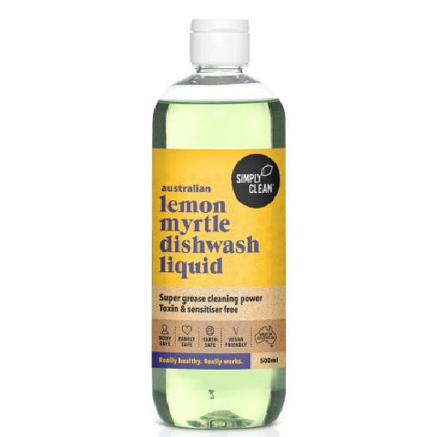Simply Clean Lemon Myrtle Dishwash Liquid 500ml