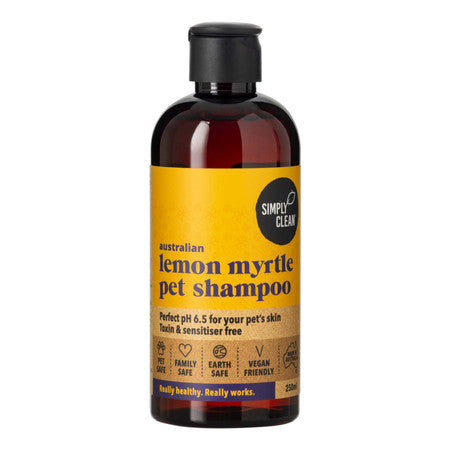 Simply Clean Lemon Myrtle Pet Shampoo 250ml