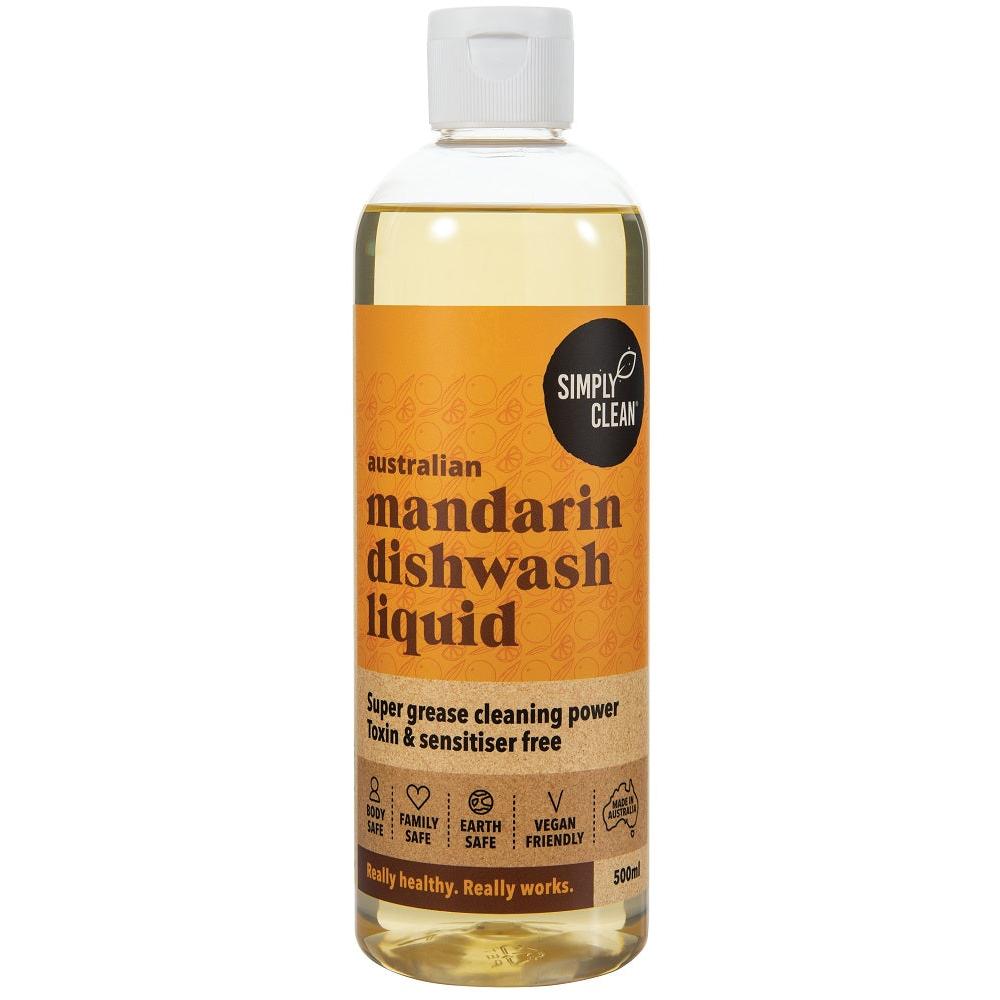 Simply Clean Mandarin Dishwash Liquid 500ml
