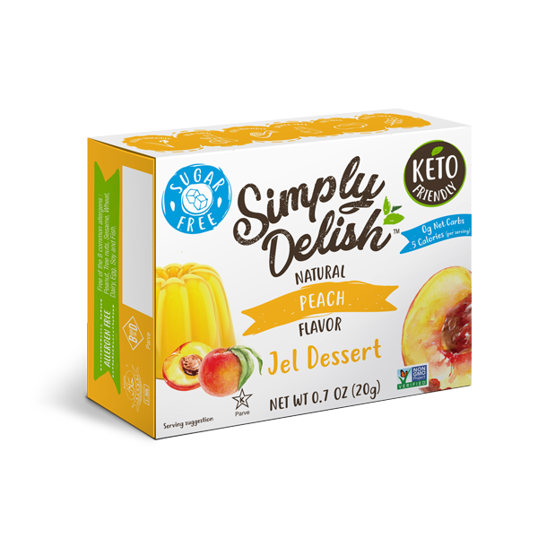 Simply Delish Peach Jel Dessert 20g