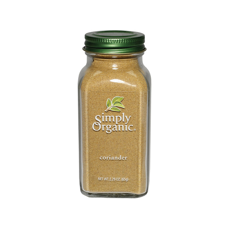 Simply Organic Coriander Ground Large Glass 65g