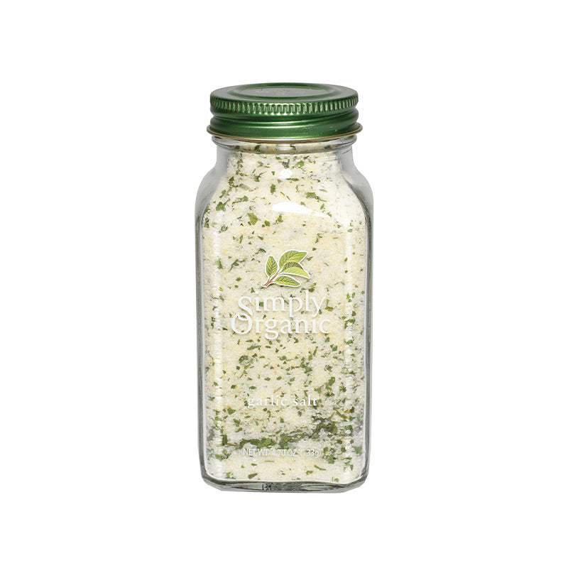 Simply Organic Garlic Salt Large Glass 133g