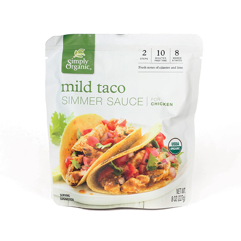 Simply Organic Mild Taco Simmer Sauce 227g