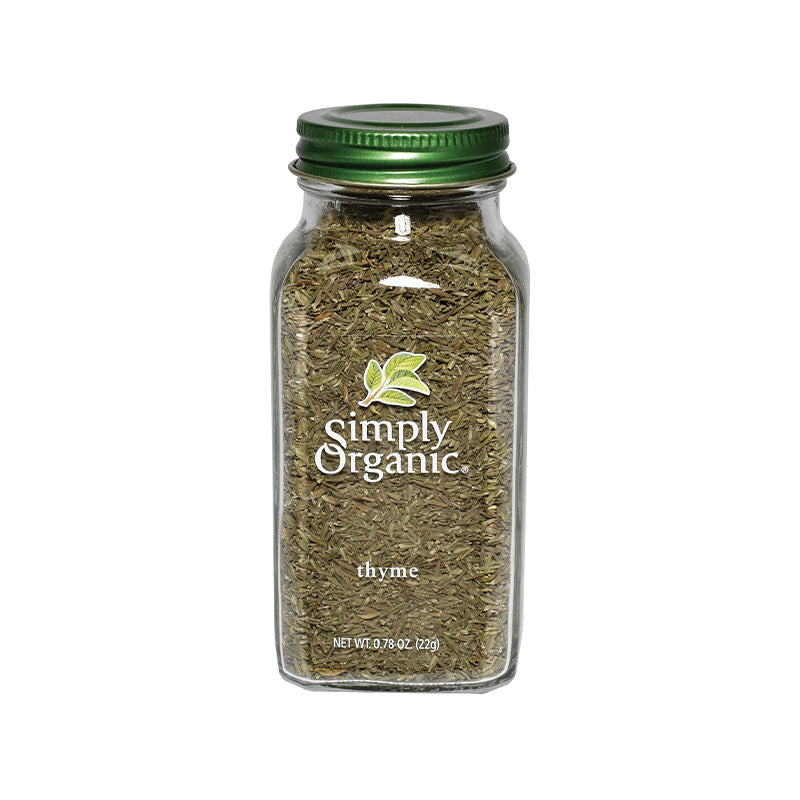 Simply Organic Thyme Leaf Large Glass 22g