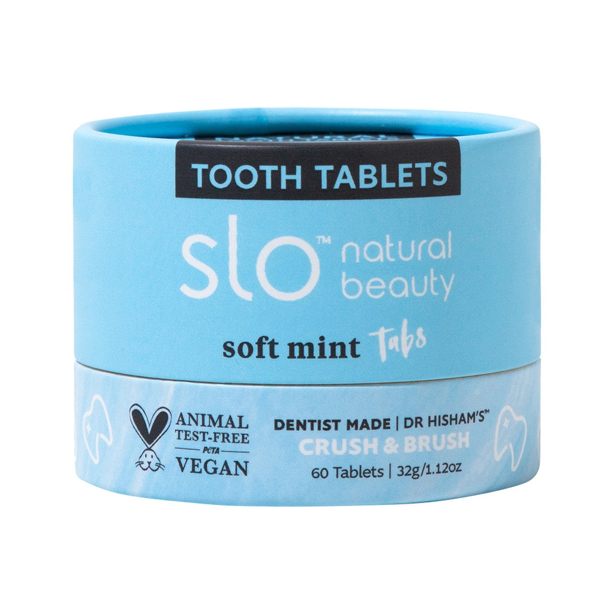 Slo Natural Beauty Tooth Tab Soft Mint 60t