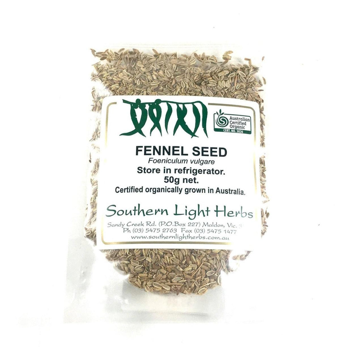 Southern Light Herbs Fennel Seed 50g