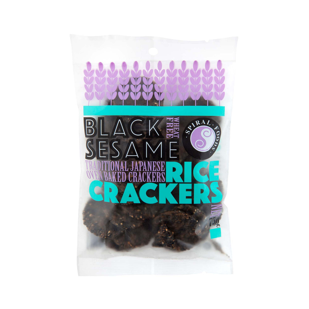 Spiral Foods Black Sesame Crackers 75g