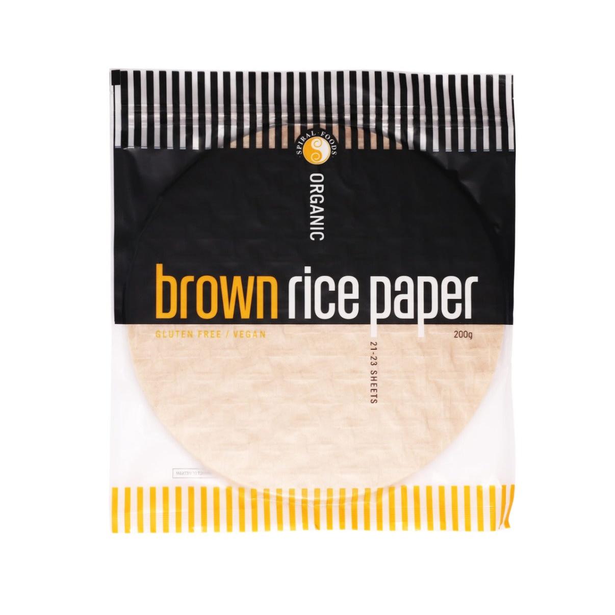 Spiral Foods Brown Rice Paper 200g