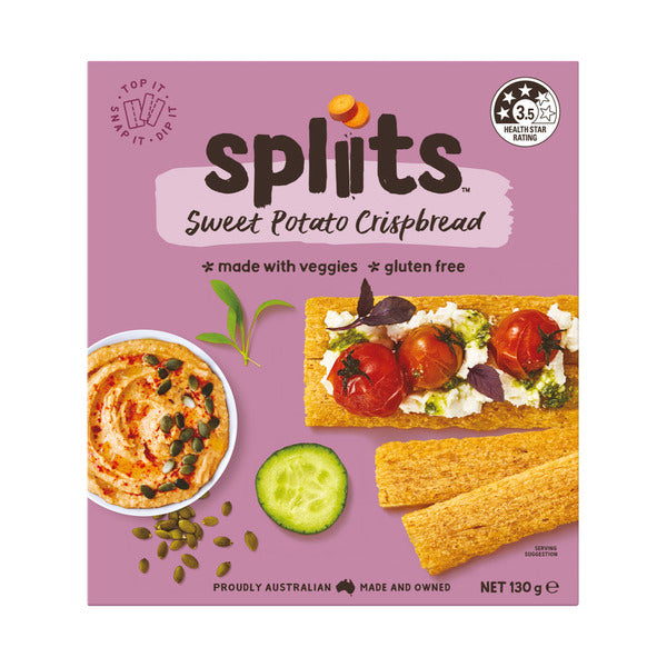Spliits Spliits Crispbread S.Potato 130g