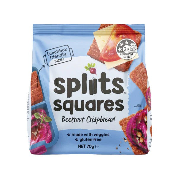 Spliits Spliits Squares Beetroot 70g