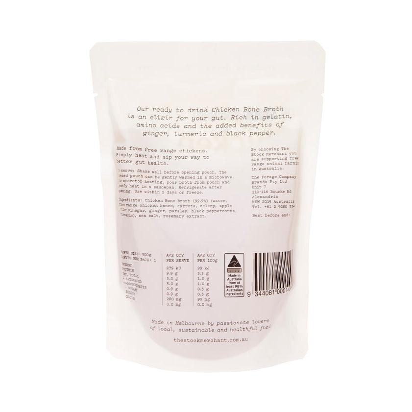 The Stock Merchant Gut Elixir Chicken Bone Broth 300g
