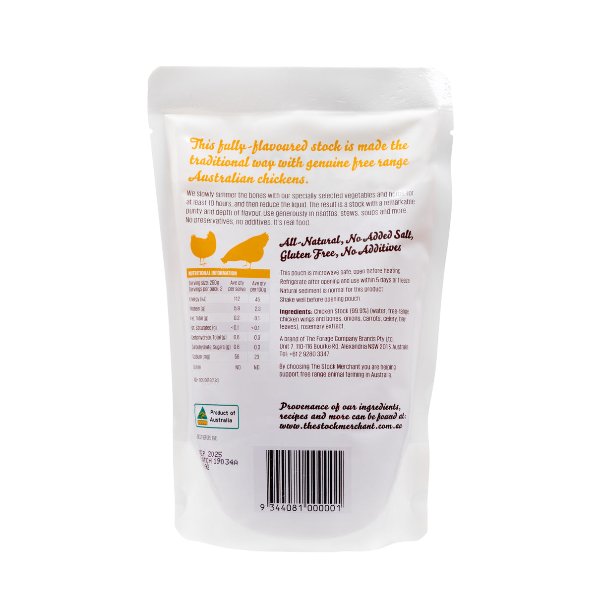 The Stock Merchant Free-Range Chicken Stock 500g