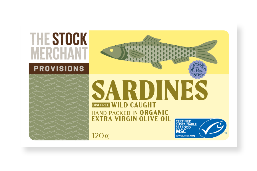 The Stock Merchant Sardines in Extra Virgin Olive Oil 120g