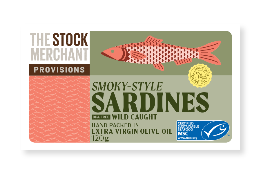 The Stock Merchant’s Organic Smoky-Style Sardines 120g