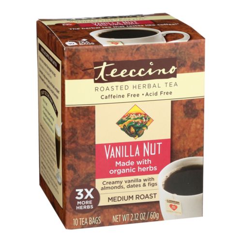 Teeccino Herbal Coffee Vanilla Nut x 10 Tea Bag