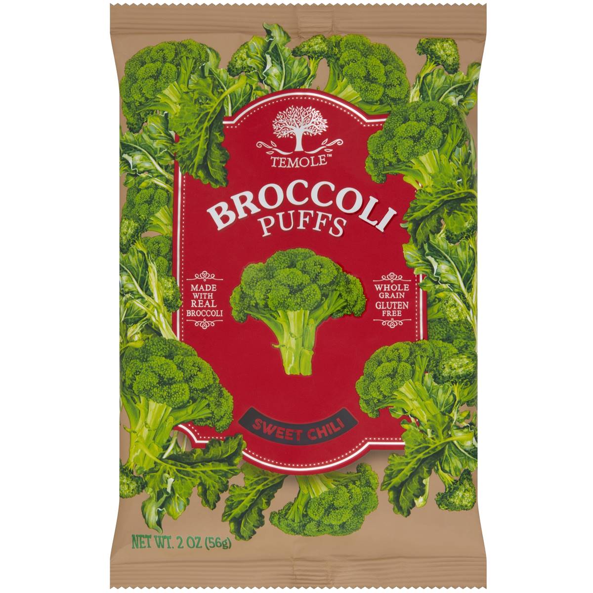 Temole Broccoli Puffs Chilli 56g