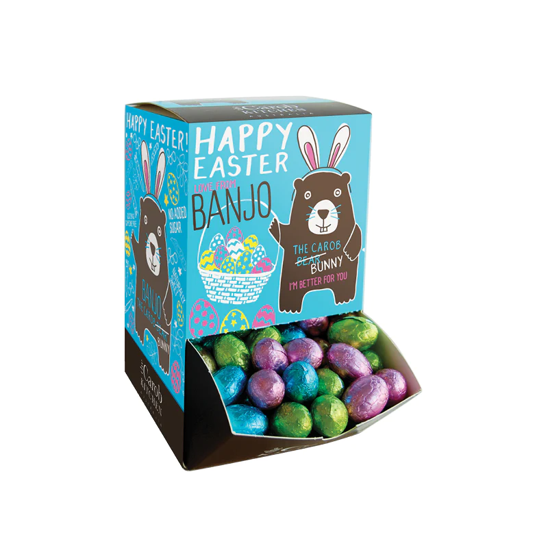 The Carob Kitchen Banjo Carob Easter Egg 7.5g (Single Eggs)