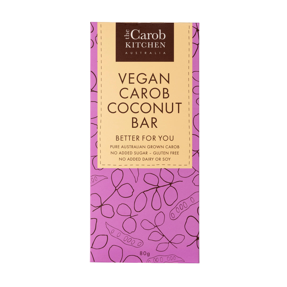 The Carob Kitchen Carob Coconut Bar 80g