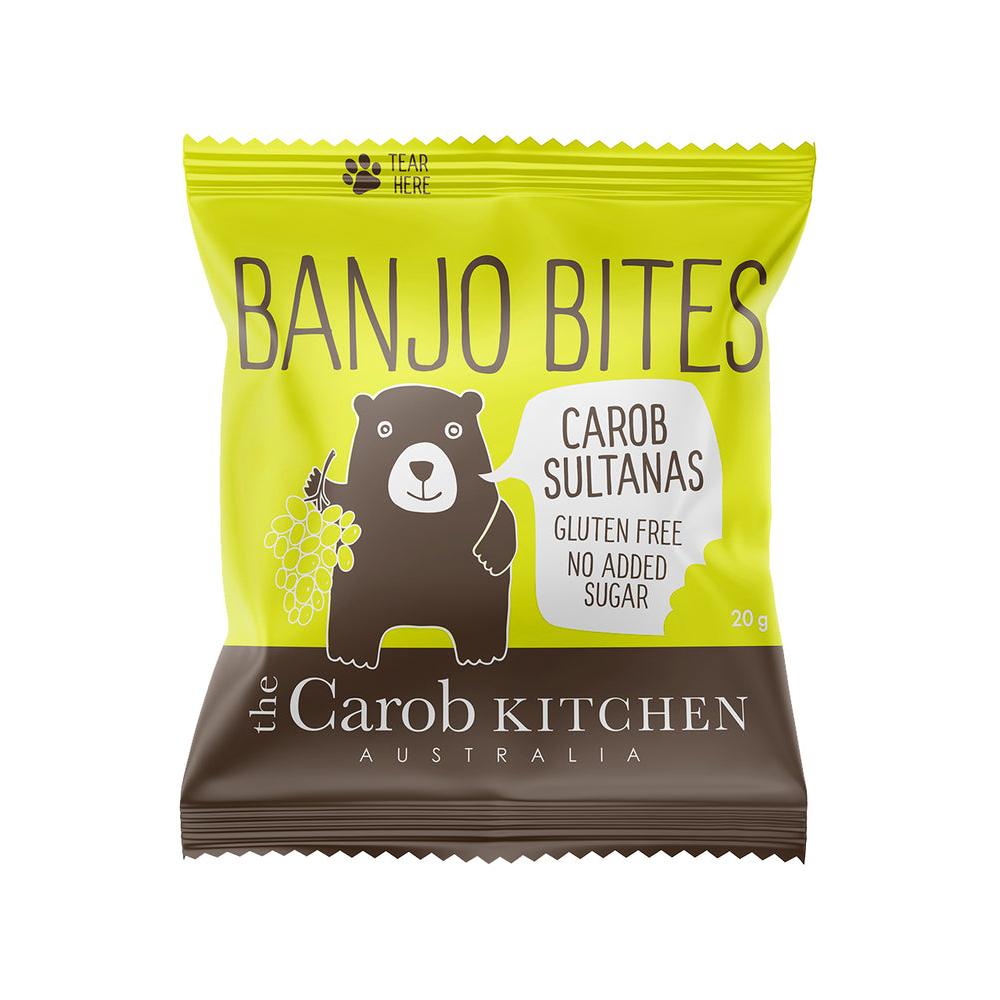 The Carob Kitchen Carob Sultanas Banjo Bites 20g