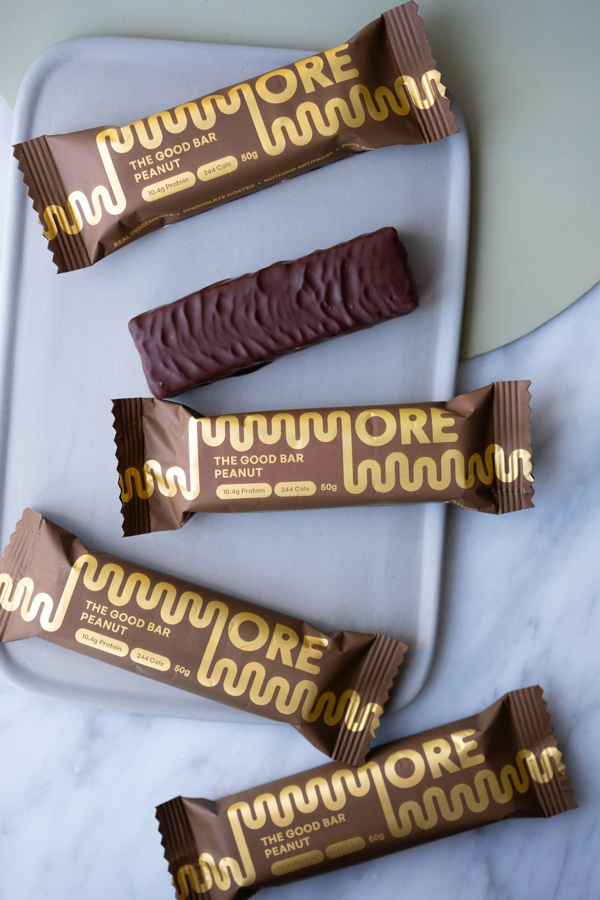 Mmmore The Good Bar Peanut dark chocolate protein bar