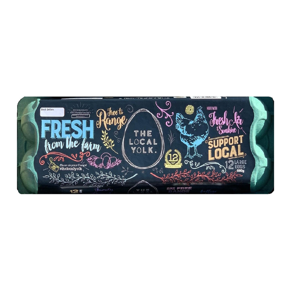 The Local Yolk Local Yolk Eggs Green 700g