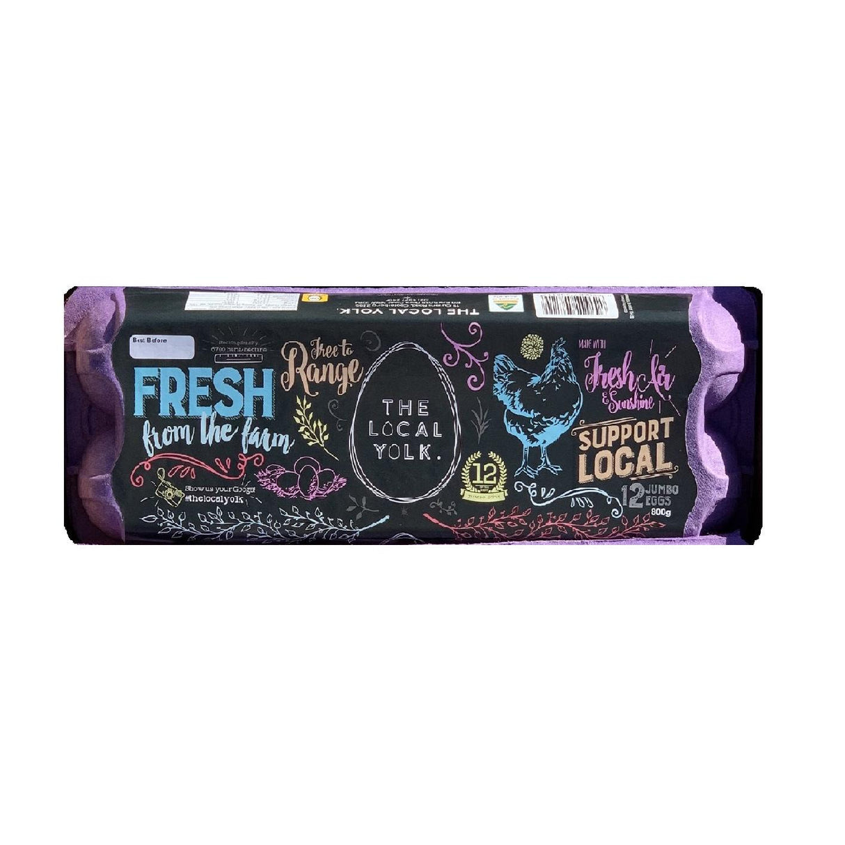 The Local Yolk Local Yolk Eggs Purple 800g