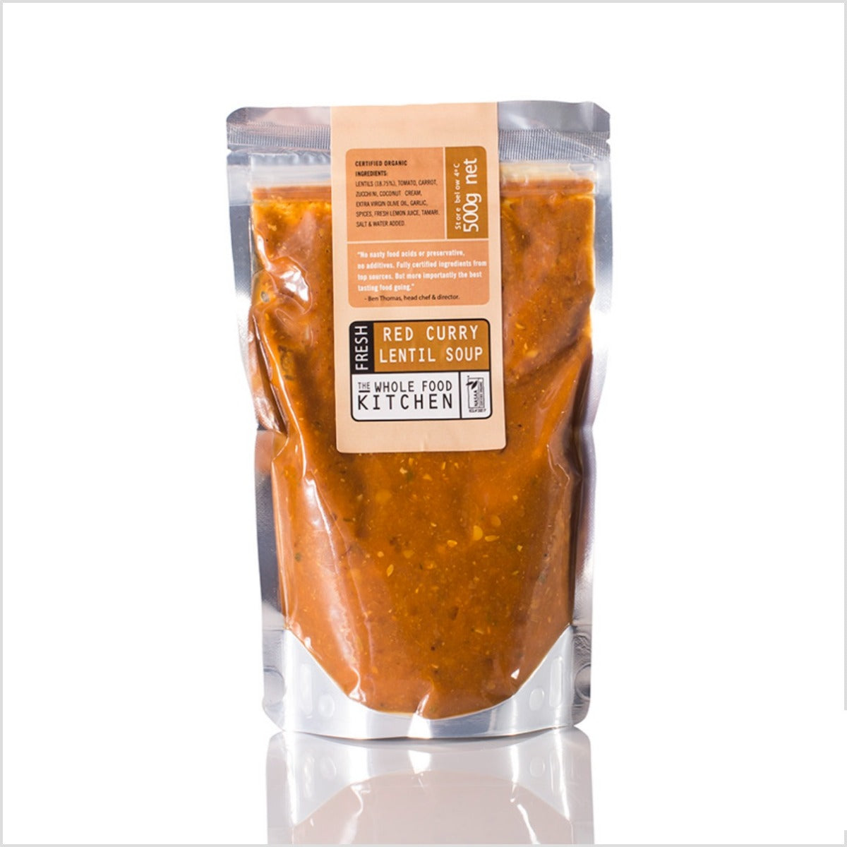 The Whole Food Kitchen Red Curry Lentil Soup 500g