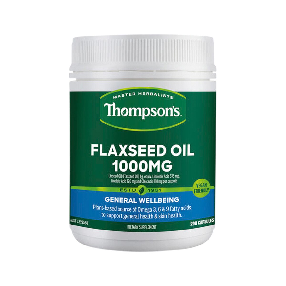 Thompson s Flaxseed Oil 200c