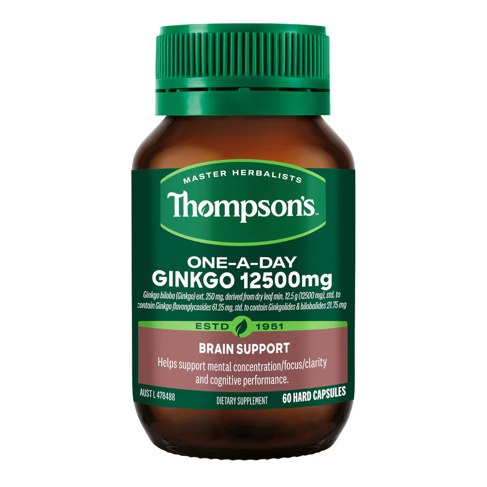 Thompsons One A Day Ginkgo 12500mg 60 Capsules