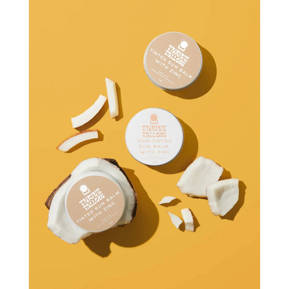 Thrive Tallow Sun Balm with Zinc Oxide - Non Tinted 70ml