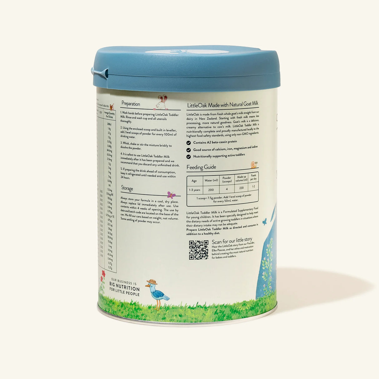 LittleOak Natural Goat Milk Toddler Milk 800g