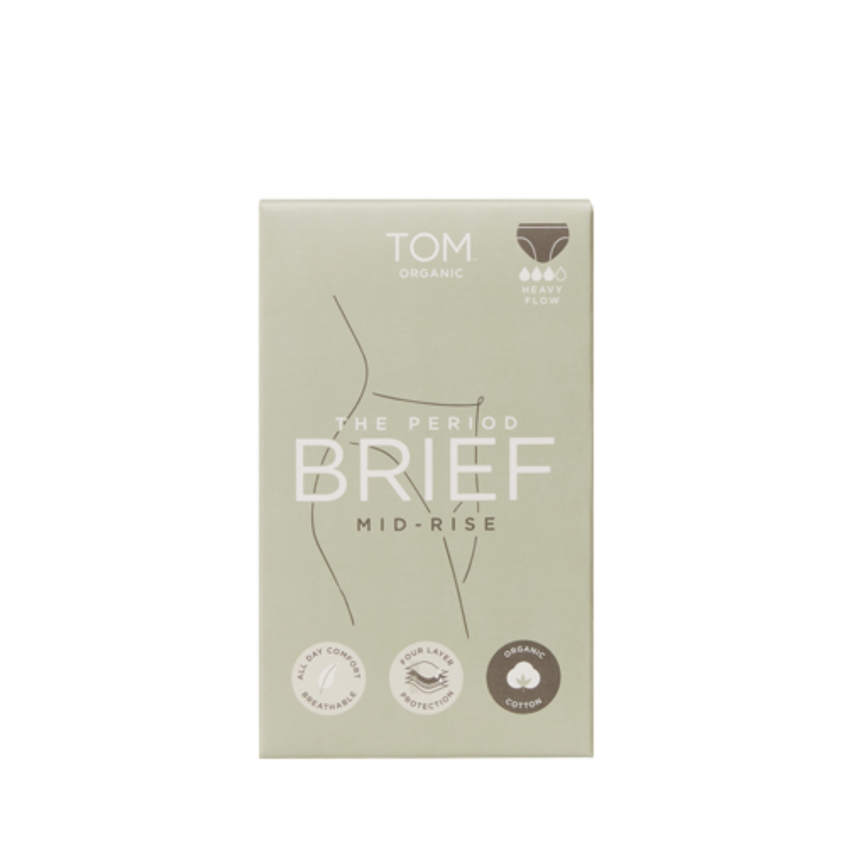 Tom Organic Brief Midrise Lae