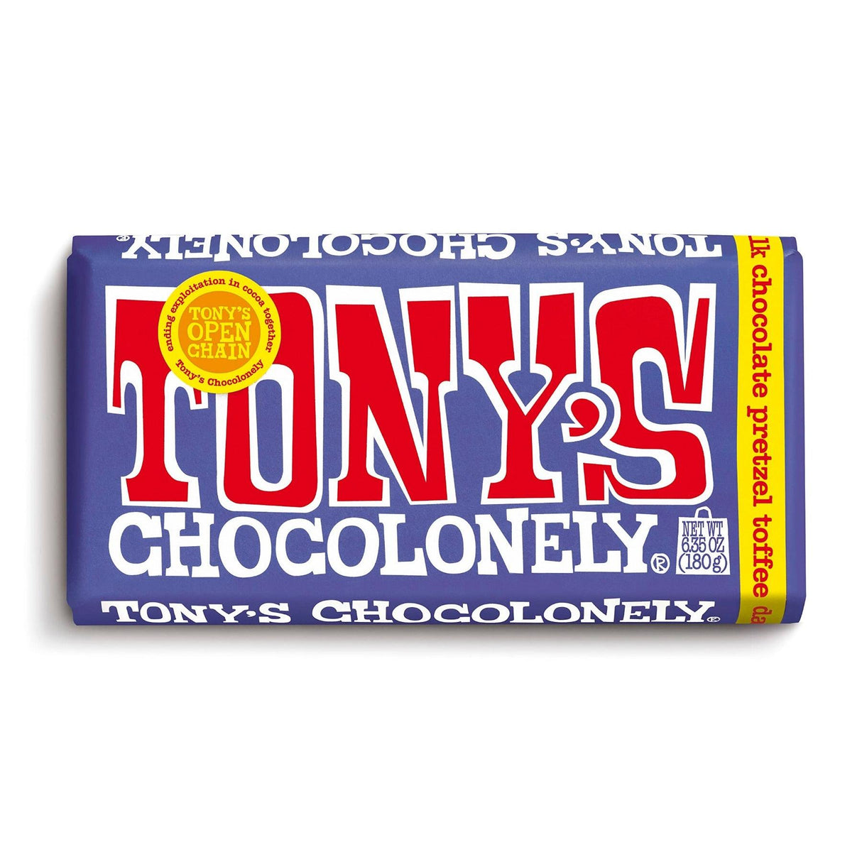 Tony's Chocolonely Dark Milk Pretzel Toffee 180g