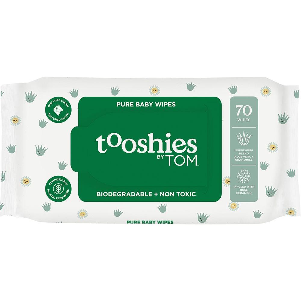 Tooshies By Tom Pure Baby Wipes 70