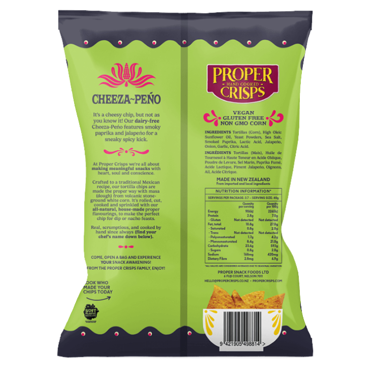Proper Crisps Cheeza-Peno Tortilla 170g