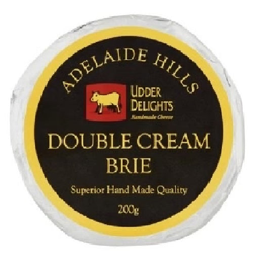 Udder Delights Adelaide Hills Double Cream Brie 200g