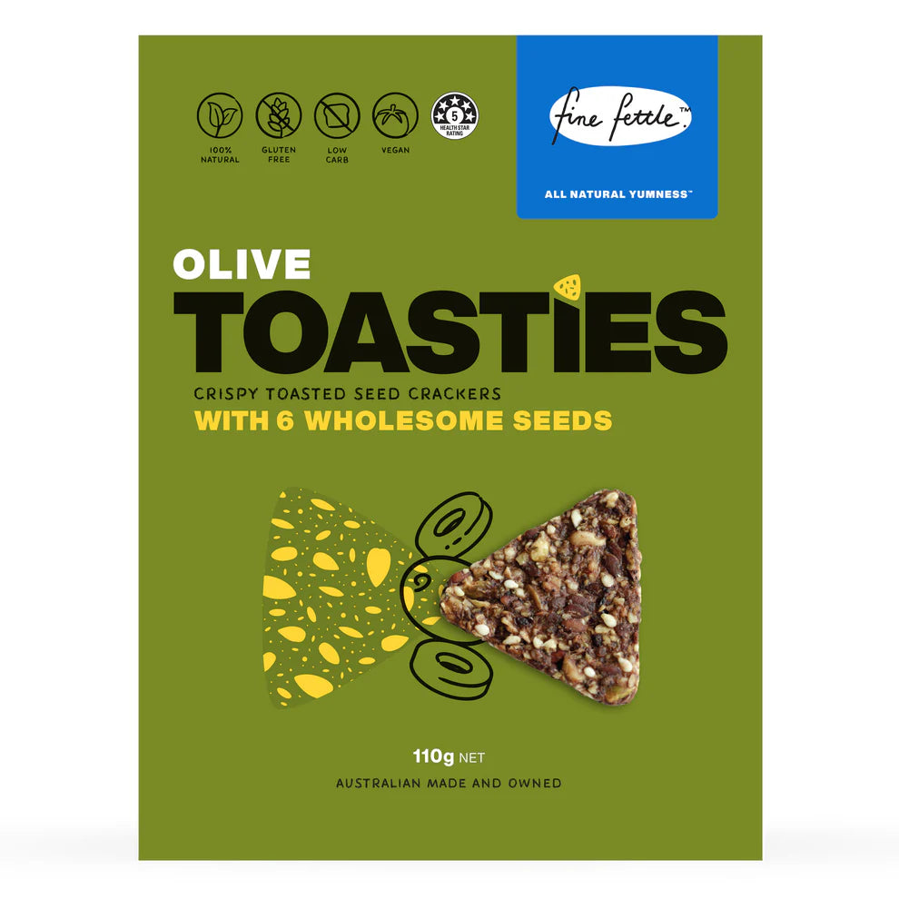 Fine Fettle Olive Toasties 110g