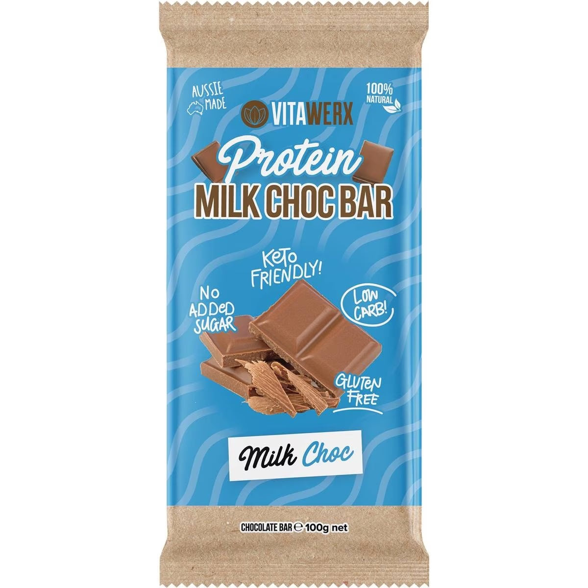 Vitawerx Milk Choco Bar 100g